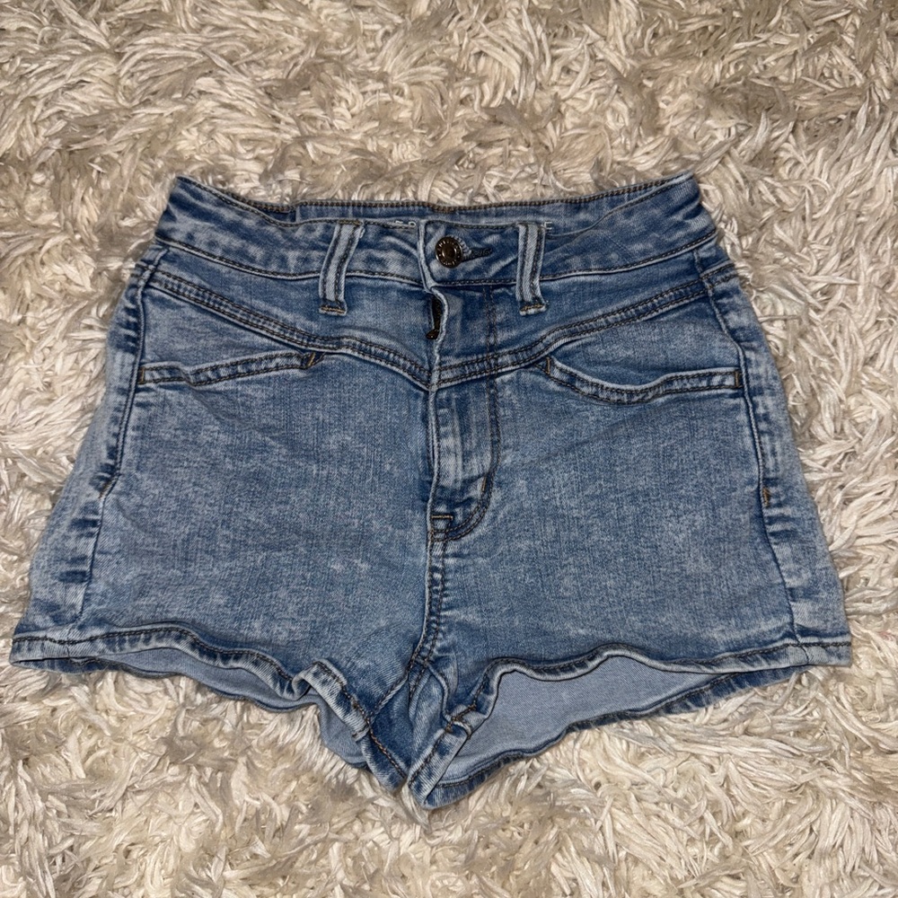 Denim Jean American Eagle Stretch Jean Mini Shorts Women’s Size 2